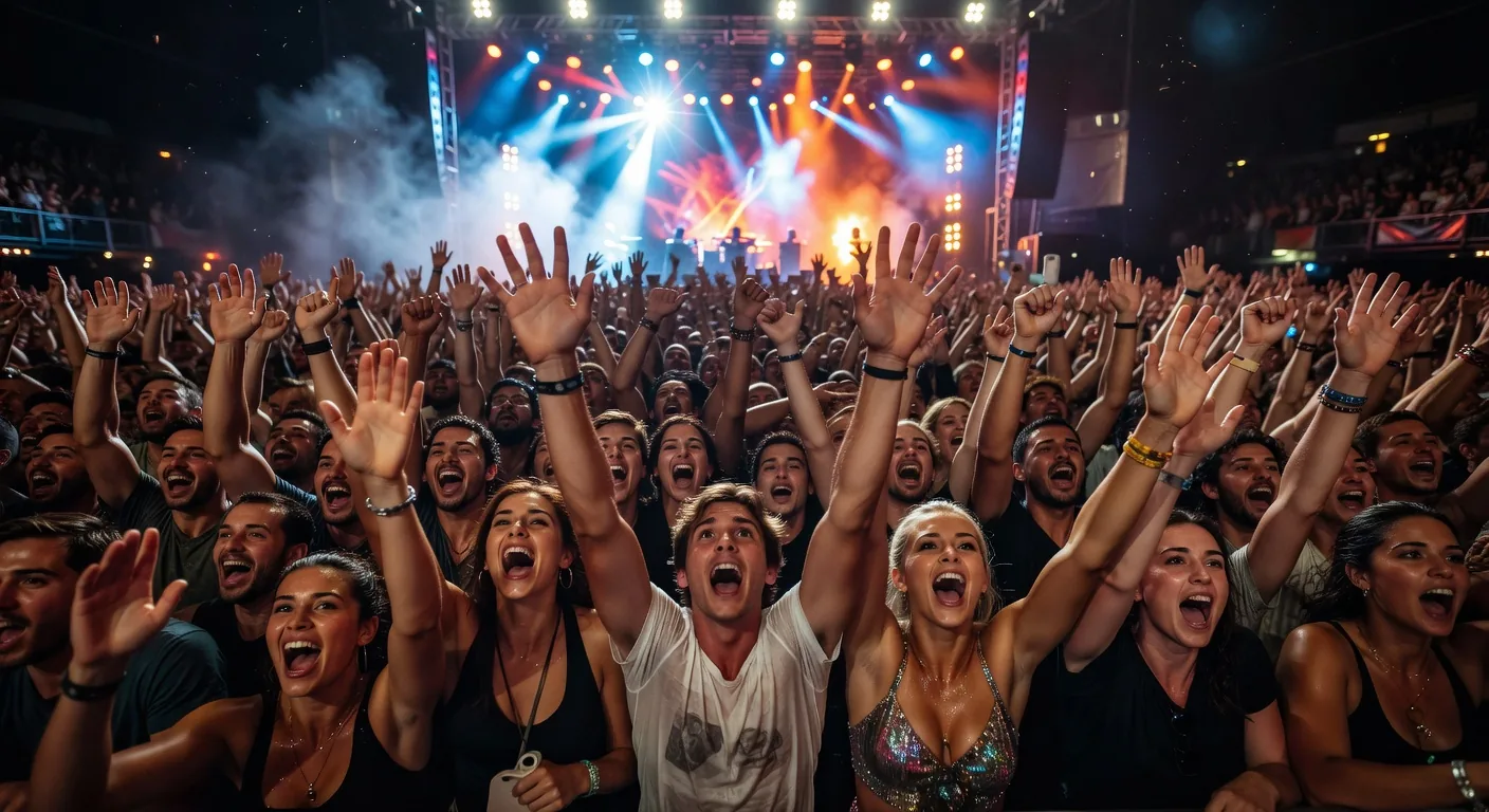 Concert crowd
